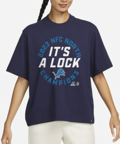 It’s A Lock Lions 2023 NFC North Division Champions T-Shirt3