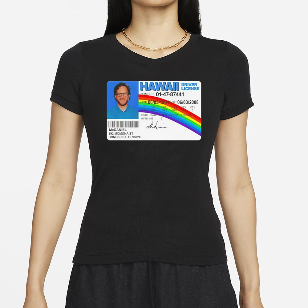 Jaelan Phillips Mike McDaniel Hawaii Driver License T-Shirt