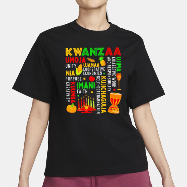 Kwanzaa umoja unity ujima imani nia kuumba T-Shirt1