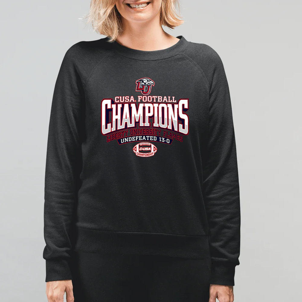 Liberty Flames 2023 C-Usa Football Conference Champions T-Shirt 4 Liberty Flames 2023 C-Usa Football Conference Champions T-Shirt