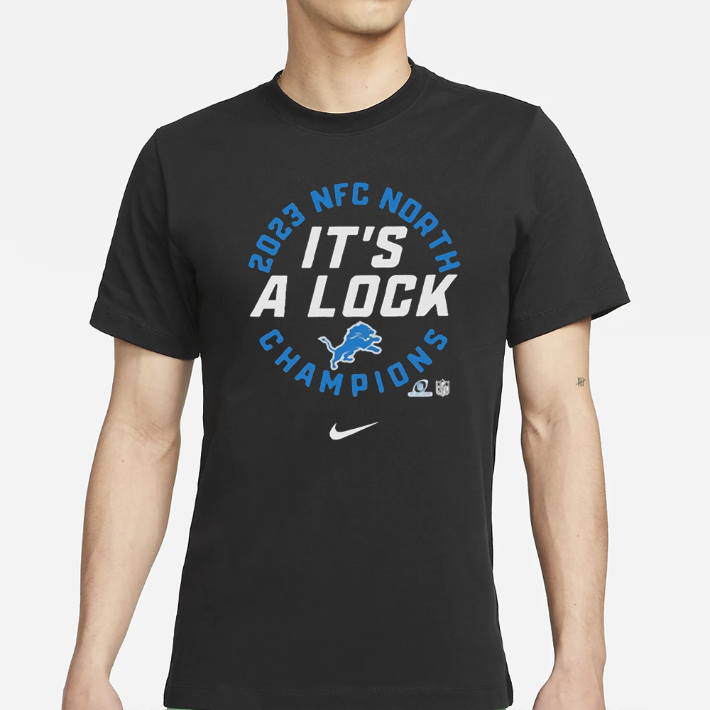 Lions 2023 Nfc North Champions It’s A Lock T-Shirt 4 Lions 2023 Nfc North Champions It’s A Lock T-Shirt