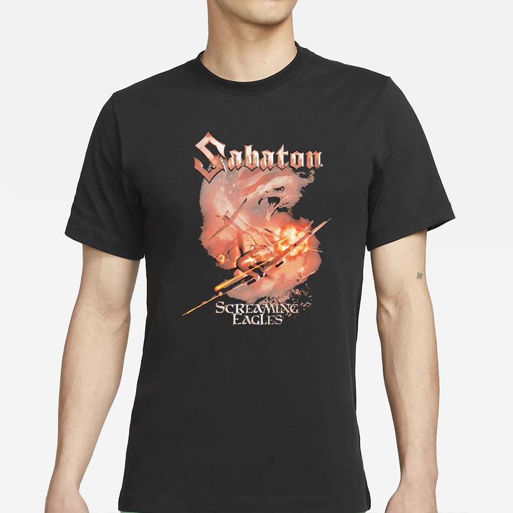 Official Sabaton Limited Screaming Eagles War Fire T-shirt 4 Official Sabaton Limited Screaming Eagles War Fire T-shirt