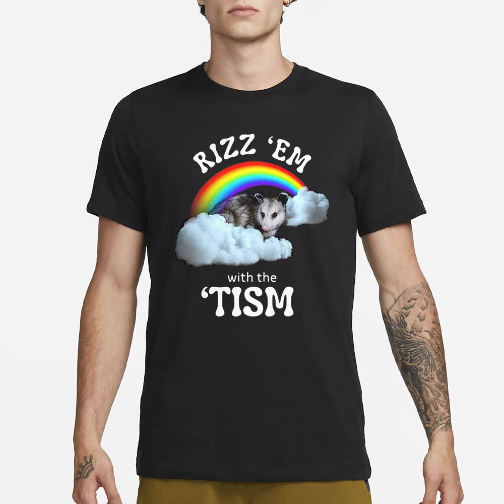 Opossum Rizz Em With The Tism T-Shirt 4 Opossum Rizz Em With The Tism T-Shirt1