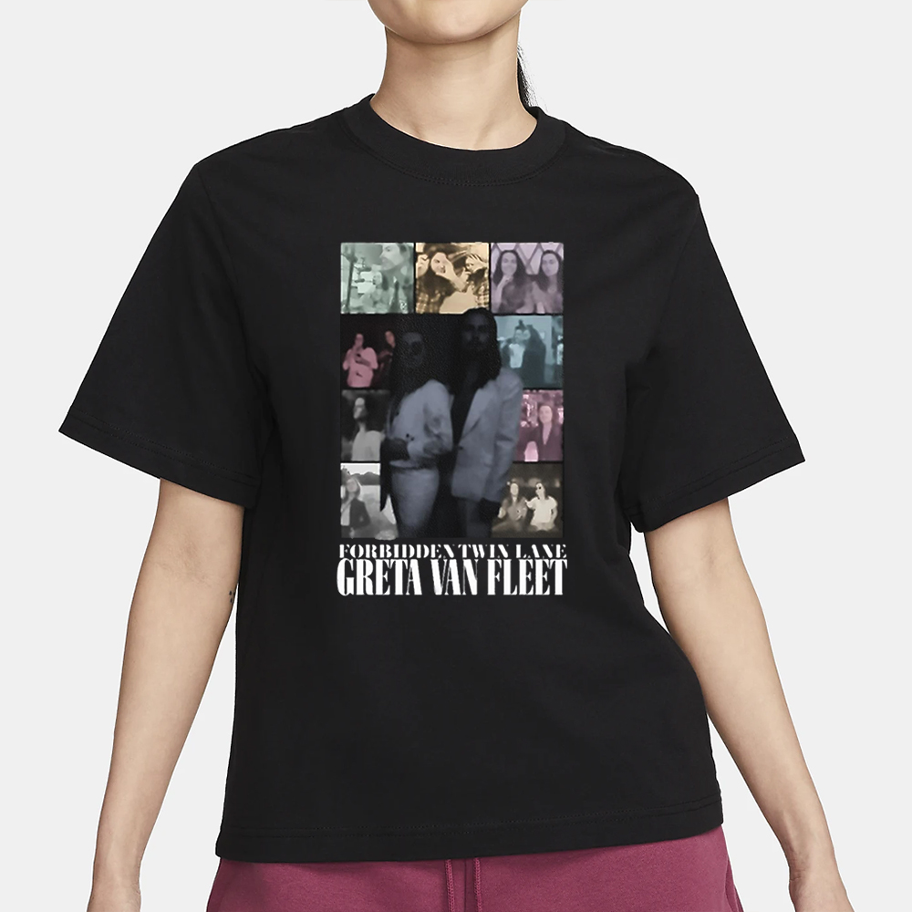 Sam And Jake Kiszka Forbidden Twin Lane Greta Van Fleet T-Shirt 4 Sam And Jake Kiszka Forbidden Twin Lane Greta Van Fleet T-Shirt3