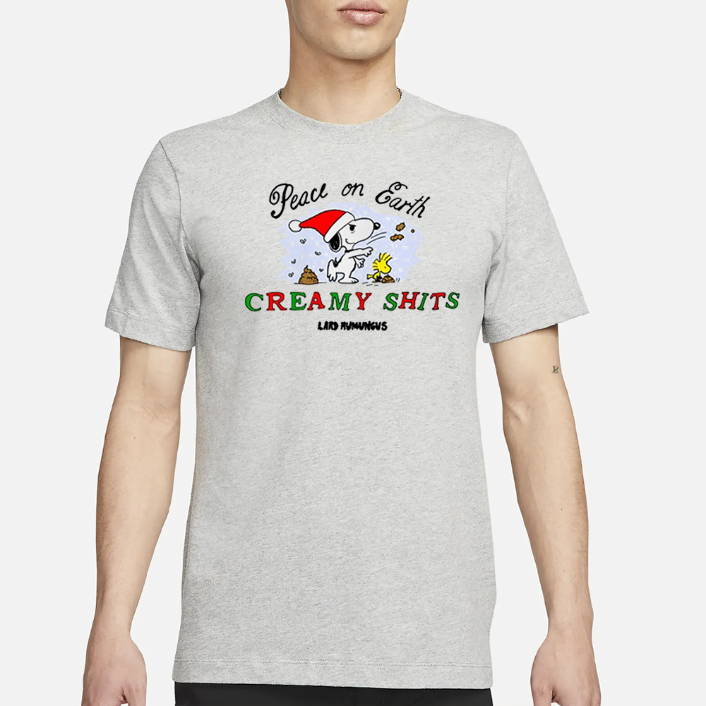 Snoopy Peace On Earth Creamy Shits Shirt 4 Snoopy Peace On Earth Creamy Shits Shirt1