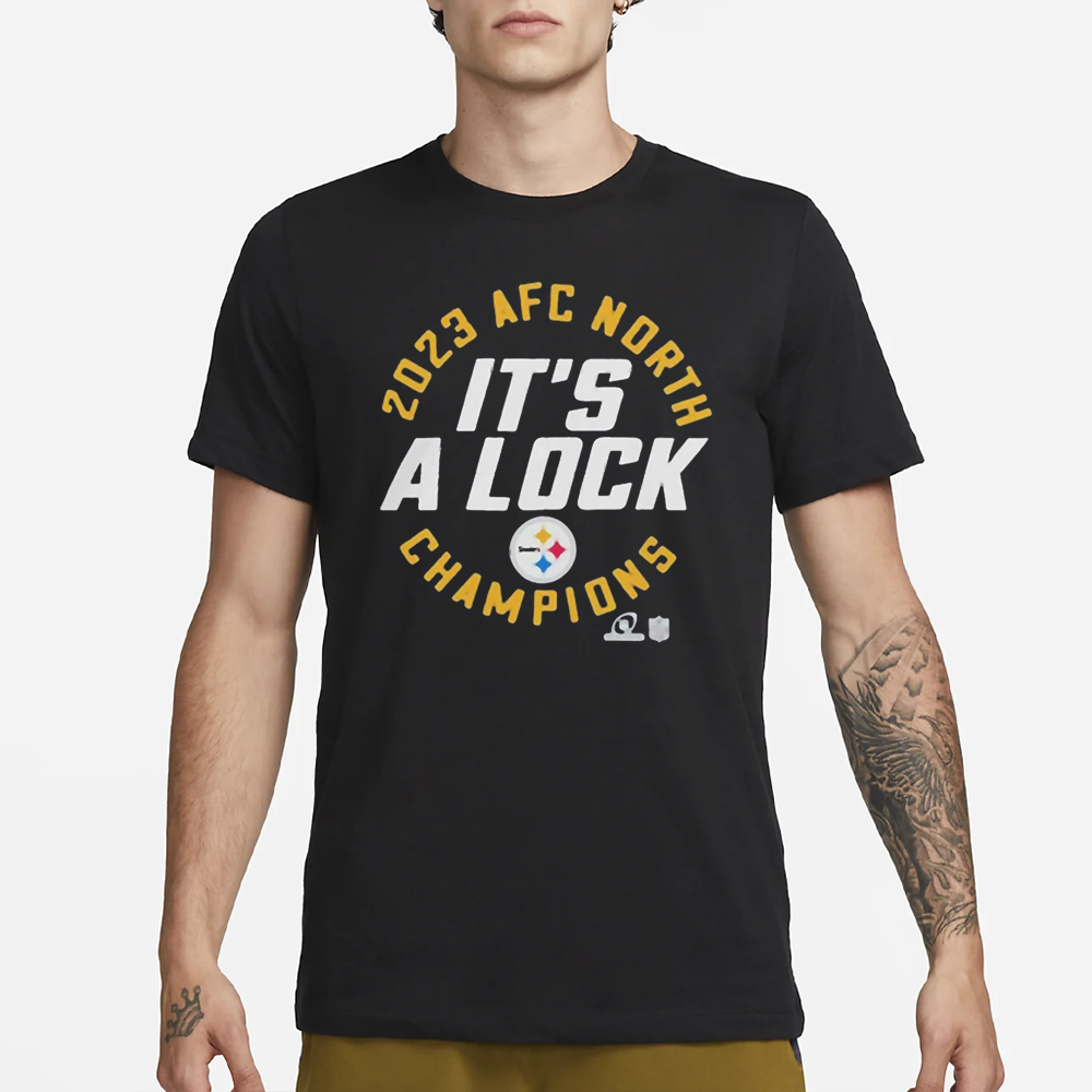 Steelers It’s A Lock 2023 Afc North Champions T-Shirt 4 Steelers It’s A Lock 2023 Afc North Champions T-Shirt3