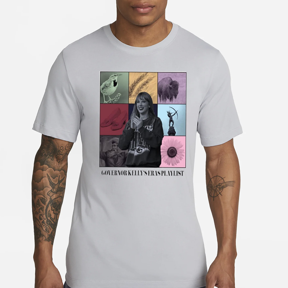 Taylor Governor Kelly Eras Playlist T-Shirt 4 Taylor Governor Kelly Eras Playlist T-Shirt