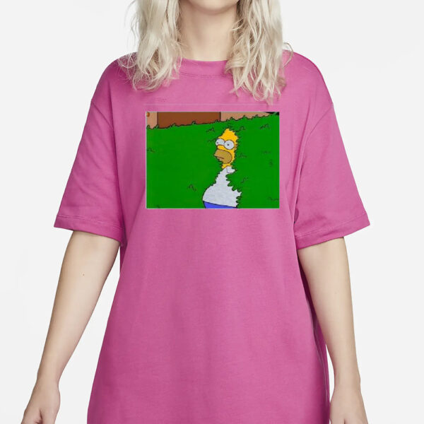 The Simpsons Backs Into Bushes T-Shirt2