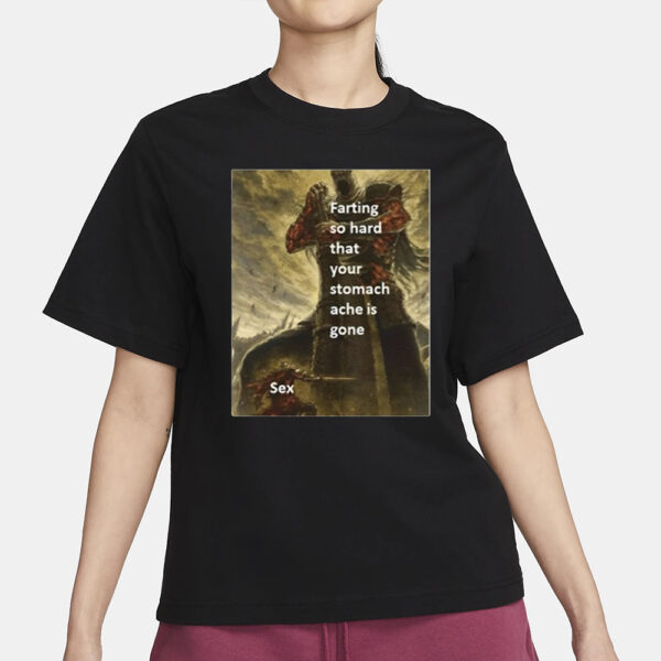 Top Farting So Hard That Your Stomach Ache Is Gone Sex T-Shirts3
