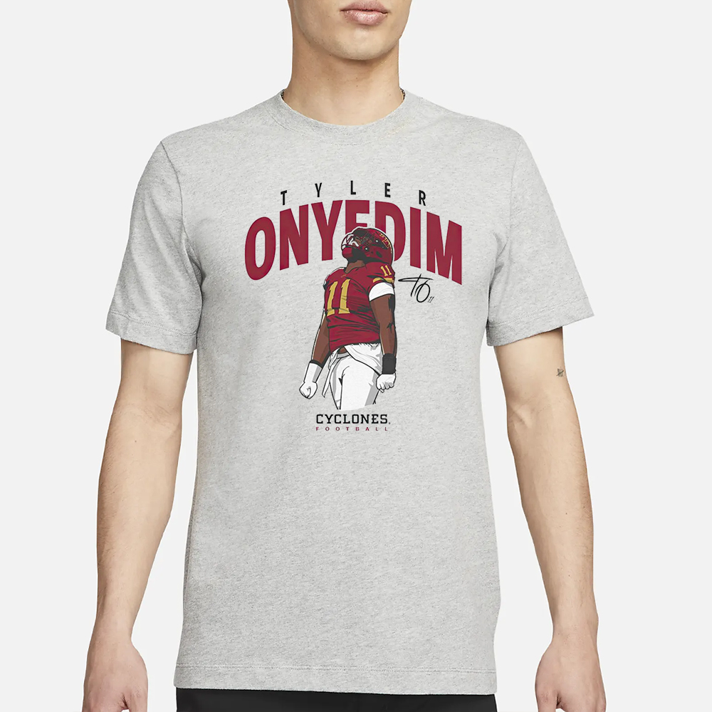 Tyler Onyedim Iowa State Cyclones football cartoon T-Shirt 4 Tyler Onyedim Iowa State Cyclones football cartoon T-Shirt1