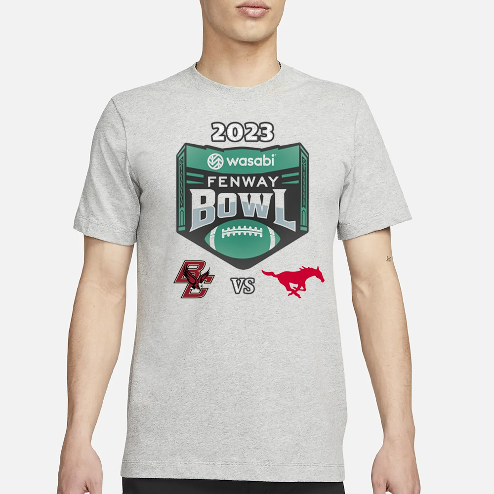 Wasabi Fenway Bowl Boston College vs. SMU Fenway Park 2023 Shirt 4 Wasabi Fenway Bowl Boston College vs. SMU Fenway Park 2023 Shirt2