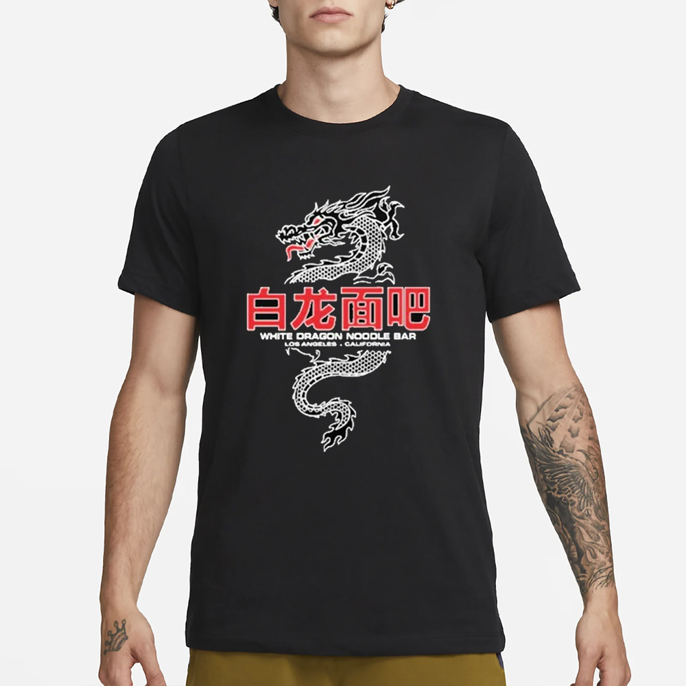 White Dragon Noodle Bar Los Angeles California T-Shirt 4 White Dragon Noodle Bar Los Angeles California T-Shirt1