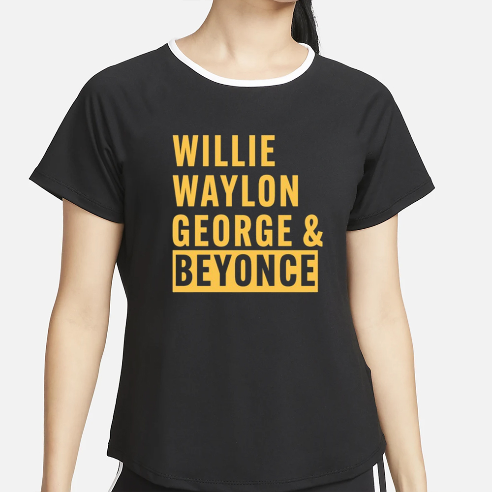 Willie Waylon George & Beyonce-Unisex T-Shirt 4 Willie Waylon George & Beyonce-Unisex T-Shirt2