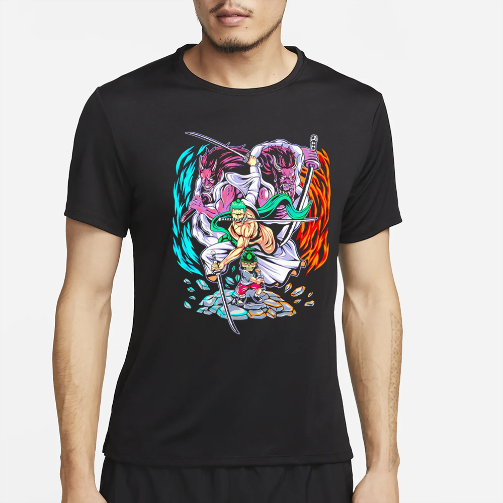 Zoro’s ultimate technique Ashura One Piece anime T-Shirt 4 Zoro’s ultimate technique Ashura One Piece anime T-Shirt2