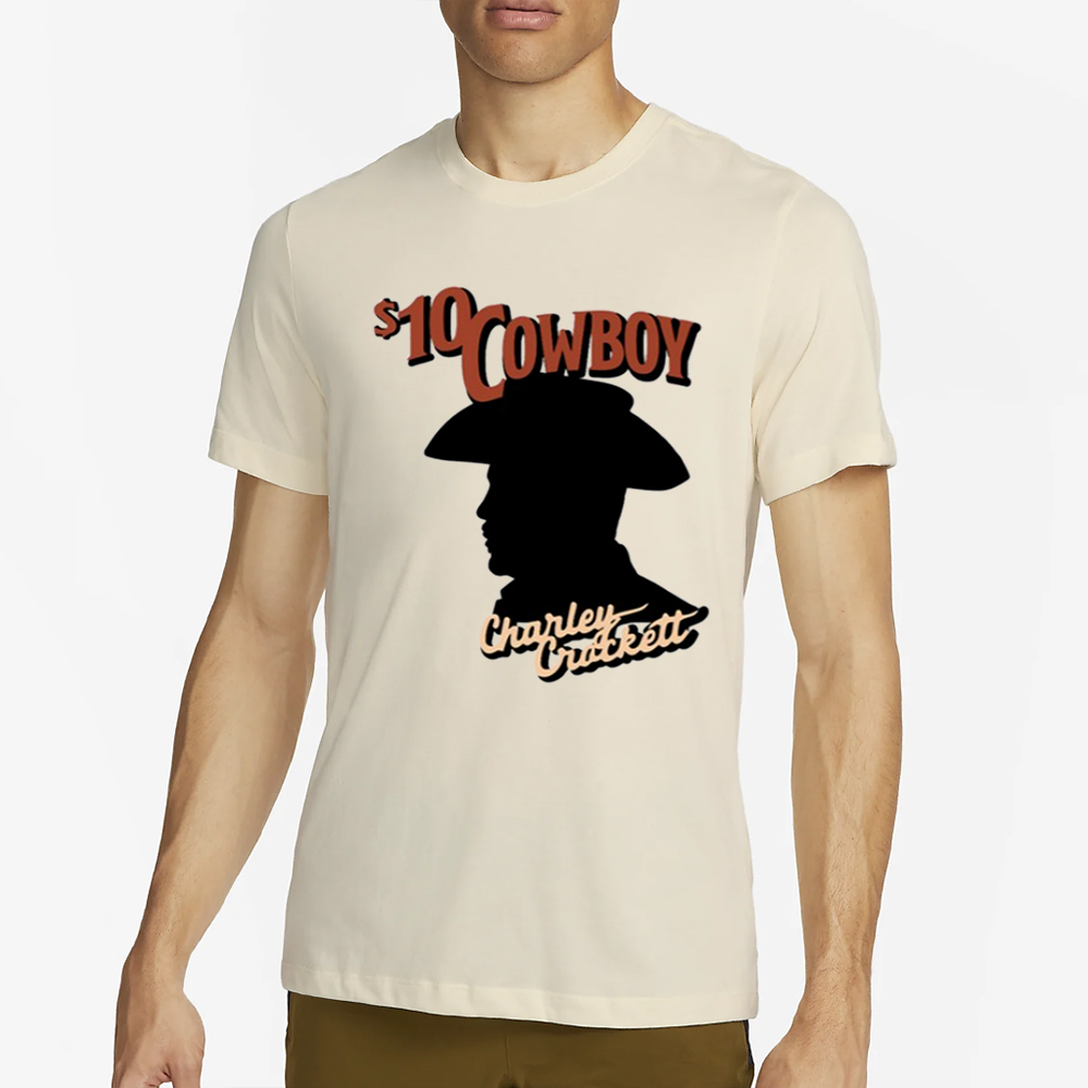 $10 Cowboy Charley Crockett Silhouette T-Shirt 4 $10 Cowboy Charley Crockett Silhouette T-Shirt2