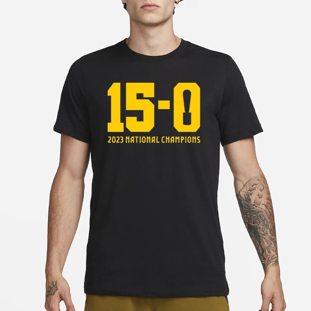 15-0 Trophy 2023 National Champions T-Shirt 4 15-0 Trophy 2023 National Champions T-Shirt1