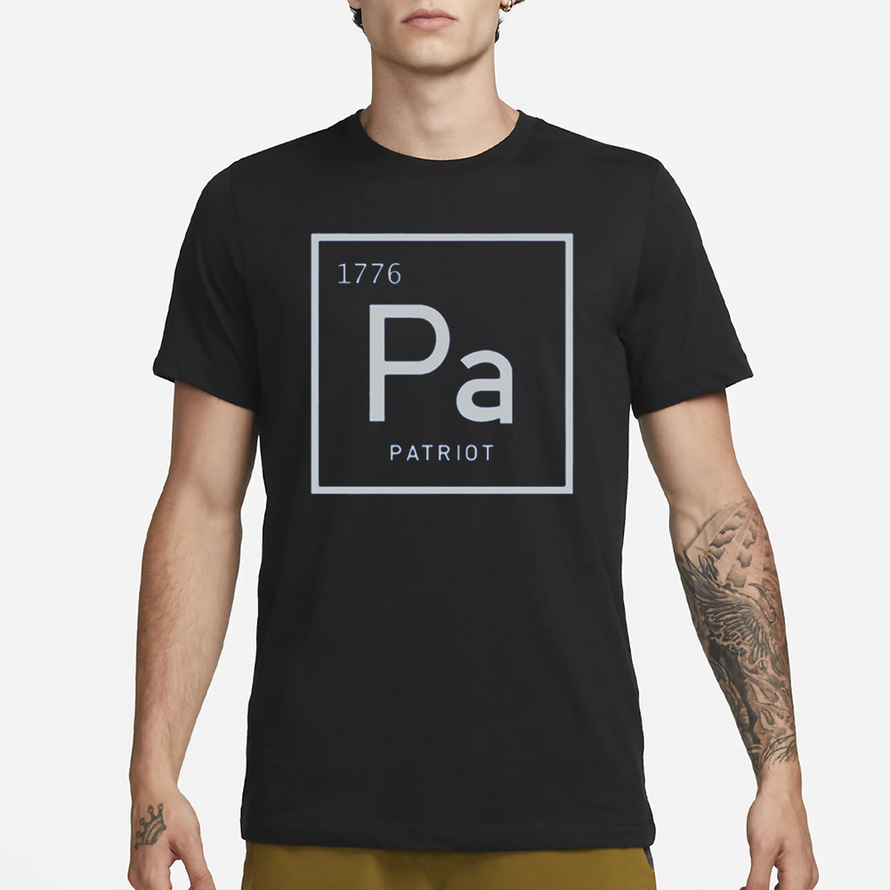 1776 Pa Patriot Periodic Table T-Shirt 4 1776 Pa Patriot Periodic Table T-Shirt1