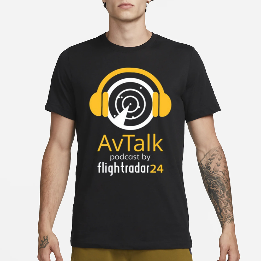 Avtalk Podcast By Flightradar24 T-Shirt 4 Avtalk Podcast By Flightradar24 T-Shirt1