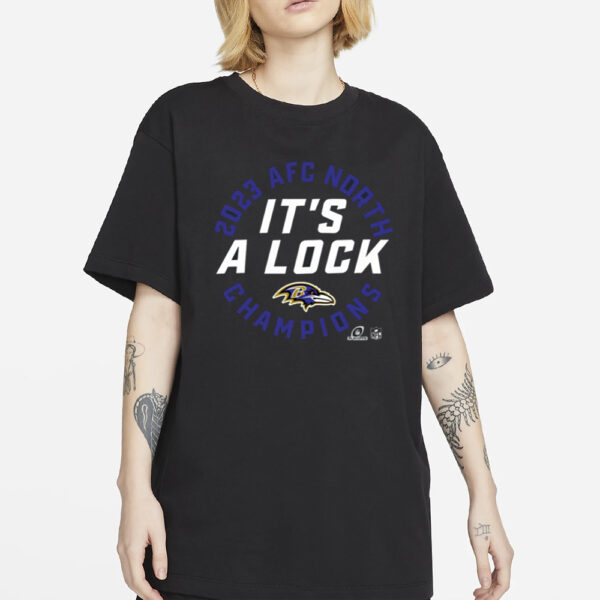 Baltimore Ravens 2023 AFC North Division Champions T-Shirt2