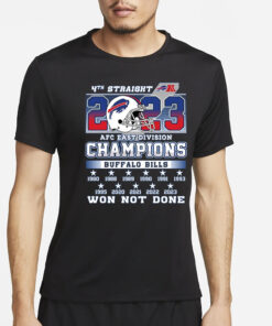 Bills AFC East Division Champions Won Not Done T-Shirt4