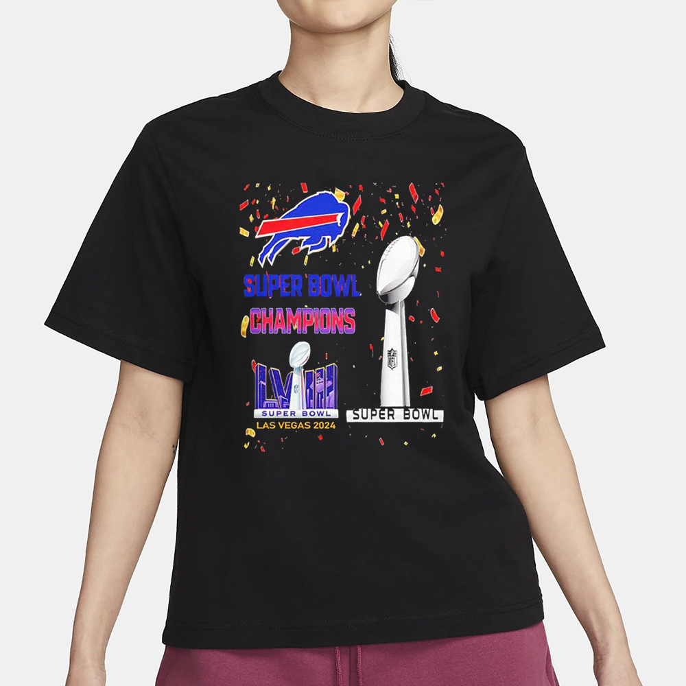 Bills Super Bowl Champions LVIII Las Vegas 2024 T-Shirt 4 Bills Super Bowl Champions LVIII Las Vegas 2024 T-Shirt1