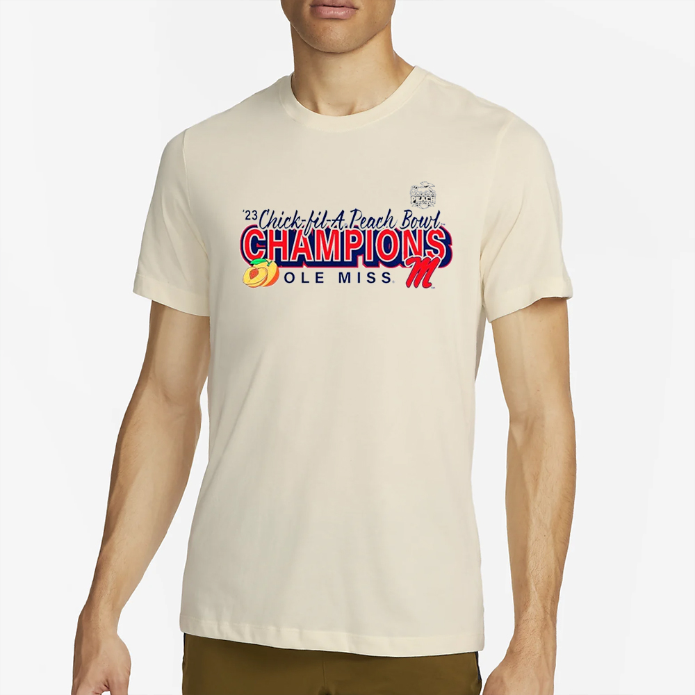 Branded Gray Ole Miss Rebels 2023 Peach Bowl Champions Superior Ability T-Shirt 4 Branded Gray Ole Miss Rebels 2023 Peach Bowl Champions Superior Ability T-Shirt2