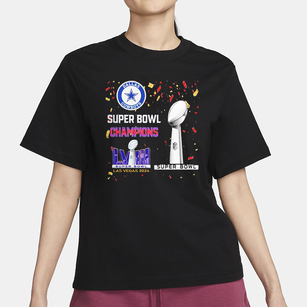 Cowboys Super Bowl Champions LVIII Las Vegas 2024 T-Shirt1