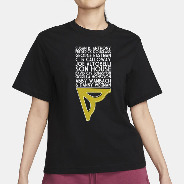 David Cay Johnston Susan B Anthony Frederick Douglass George Eastman Cab Calloway t-Shirt1