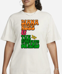 Diana Ross And The Supremes Stacked Butterfly T-Shirt3