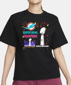 Dolphins Super Bowl Champions LVIII Las Vegas 2024 T-Shirt3