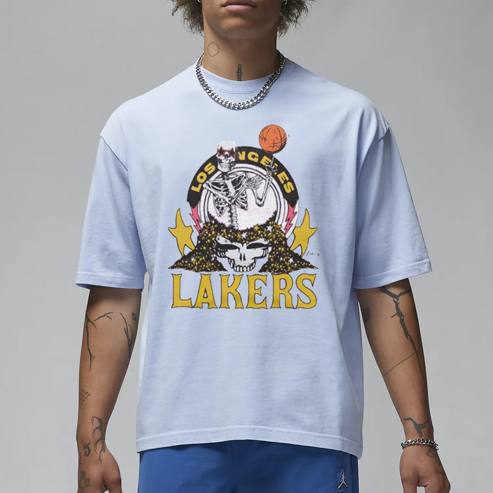 Grateful Dead X Lakers Skull T-Shirt 4 Grateful Dead X Lakers Skull T-Shirt1