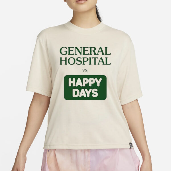 John Stamos General Hospital Vs Happy Days T-Shirt