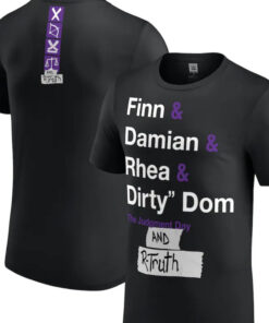 Men's Black The Judgment Day And R-Truth Roster T-Shirt