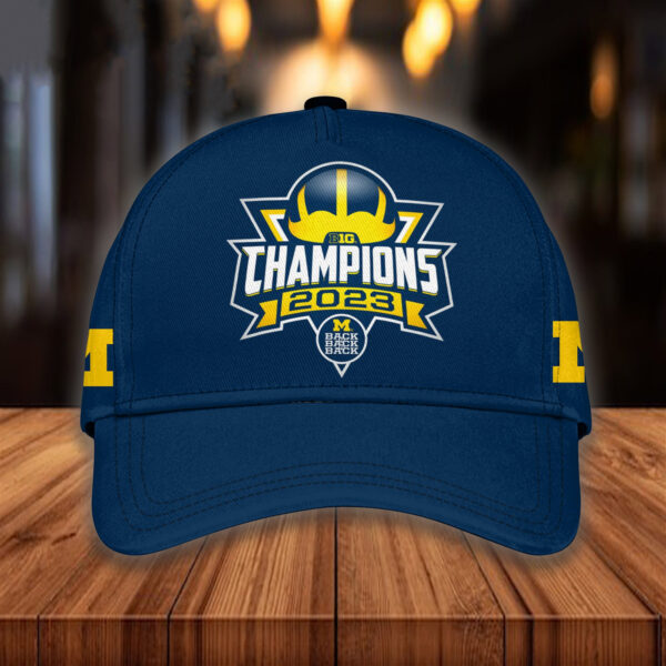 Michigan Big 10 Champions 2023 Back to Back to Back Hat1