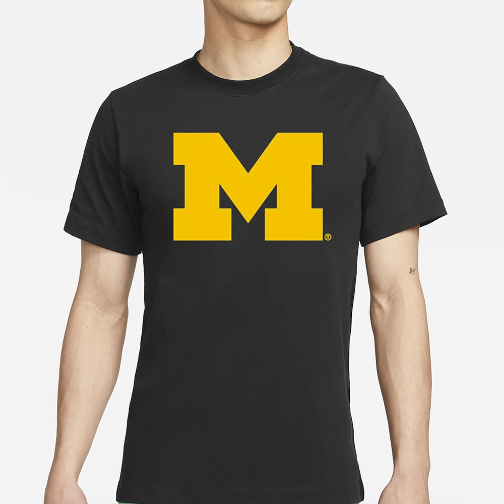 Michigan Football Block M T-Shirt 4 Michigan Football Block M T-Shirt