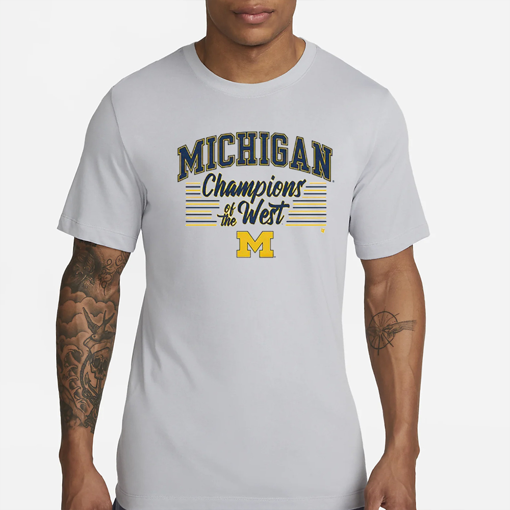 Michigan Football Champions Of The West T-Shirt 4 Michigan Football Champions Of The West T-Shirt