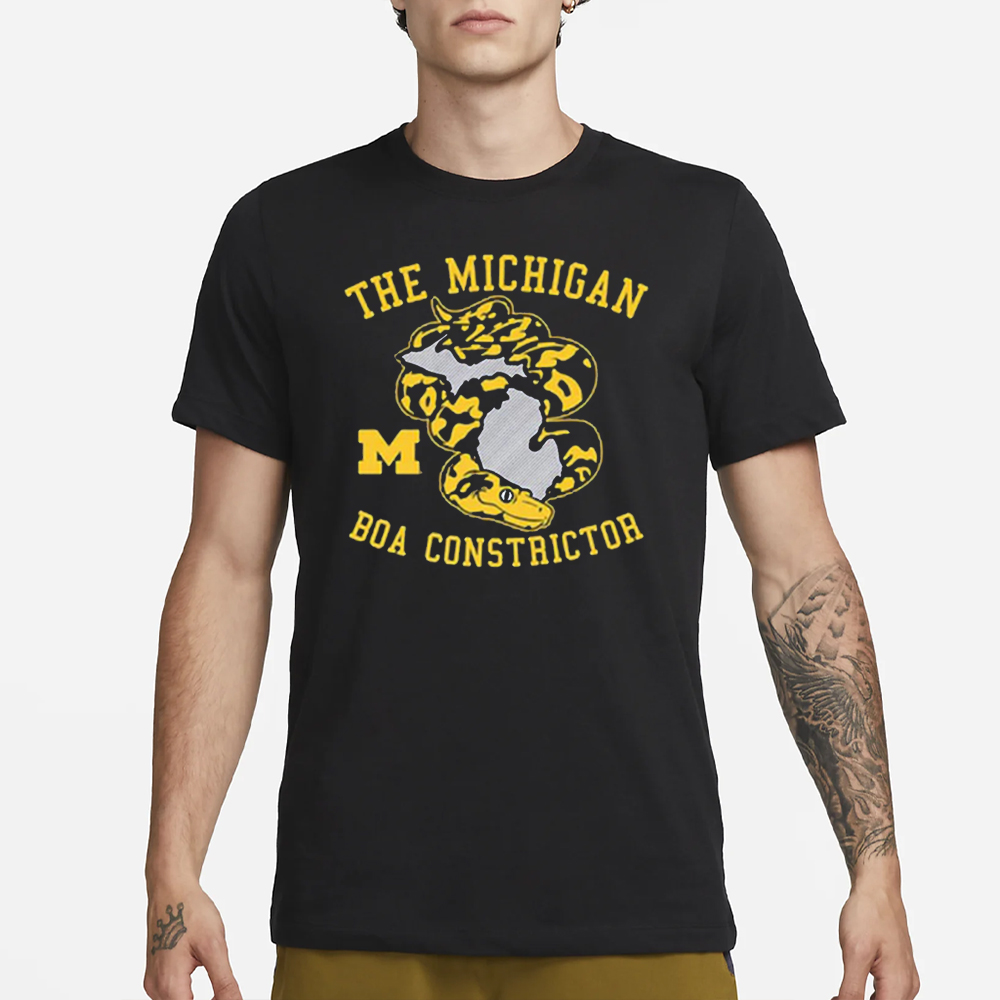 Michigan Football The Michigan Boa Constrictor T-Shirt 4 Michigan Football The Michigan Boa Constrictor T-Shirt1Michigan Football The Michigan Boa Constrictor T-Shirt1