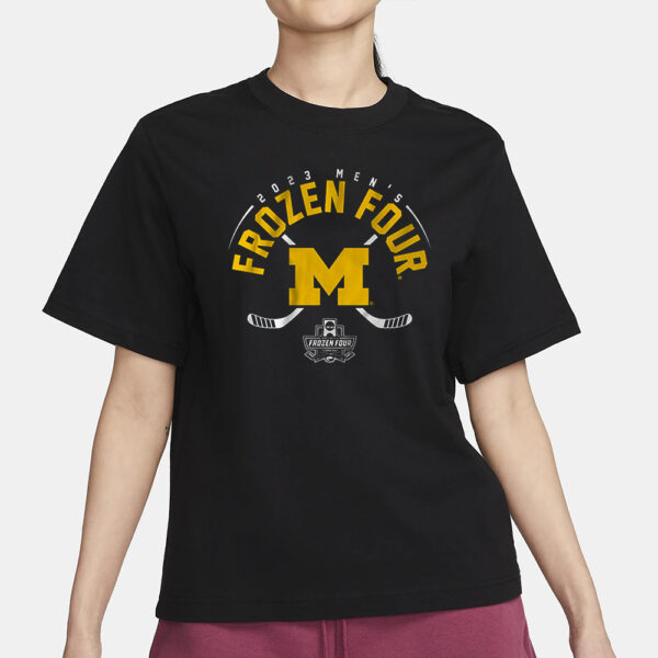 Michigan Hockey 2023 Men’s Frozen Four T-Shirt1