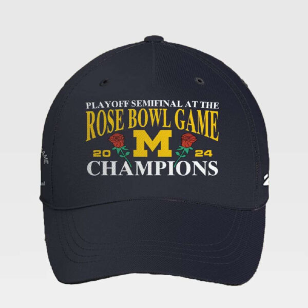 Michigan Playoff Semifinal At The Rose Bowl Game 2023 Champions Hat1