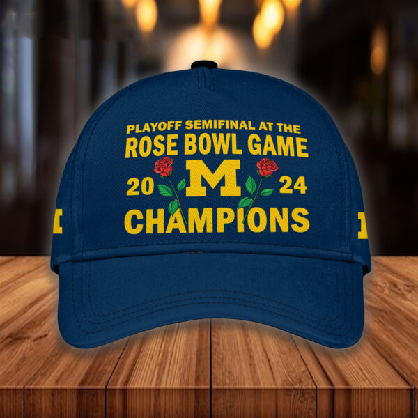 Michigan Semifinal At The Rose Bowl Game Champions Hat1