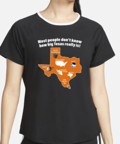 Most People Don't Know How Big Texas Really Is Shirt2