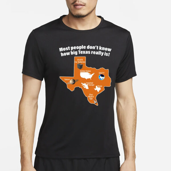 Most People Don't Know How Big Texas Really Is Shirt4Most People Don't Know How Big Texas Really Is Shirt4