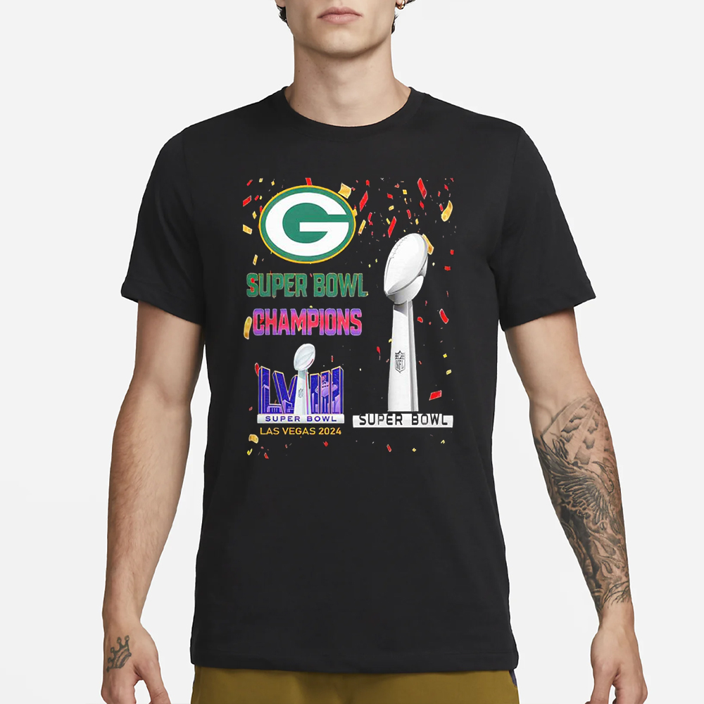 Packers Super Bowl Champions LVIII Las Vegas 2024 T-Shirt 4 Packers Super Bowl Champions LVIII Las Vegas 2024 T-Shirt1