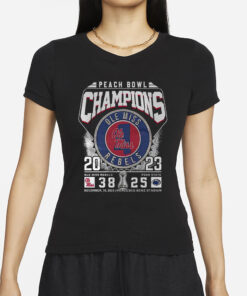 Peach Bowl Champions 2023 Ole Miss Rebels 38 – 25 Penn State T-Shirt