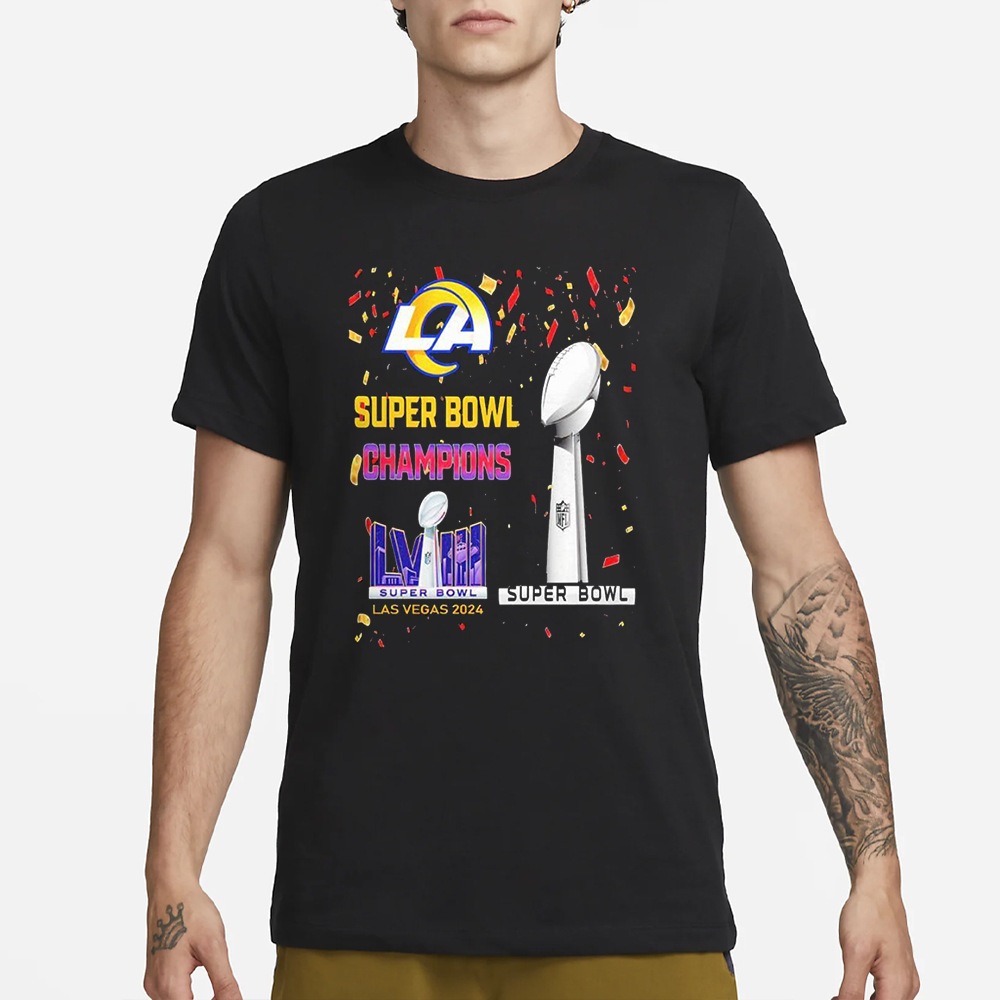 Rams Super Bowl Champions LVIII Las Vegas 2024 T-Shirt 4 Rams Super Bowl Champions LVIII Las Vegas 2024 T-Shirt1