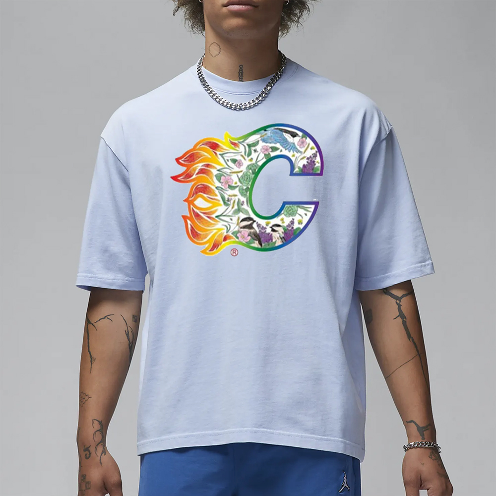 Rasmus Andersson Flames Pride Logo T-Shirt 4 Rasmus Andersson Flames Pride Logo T-Shirt1
