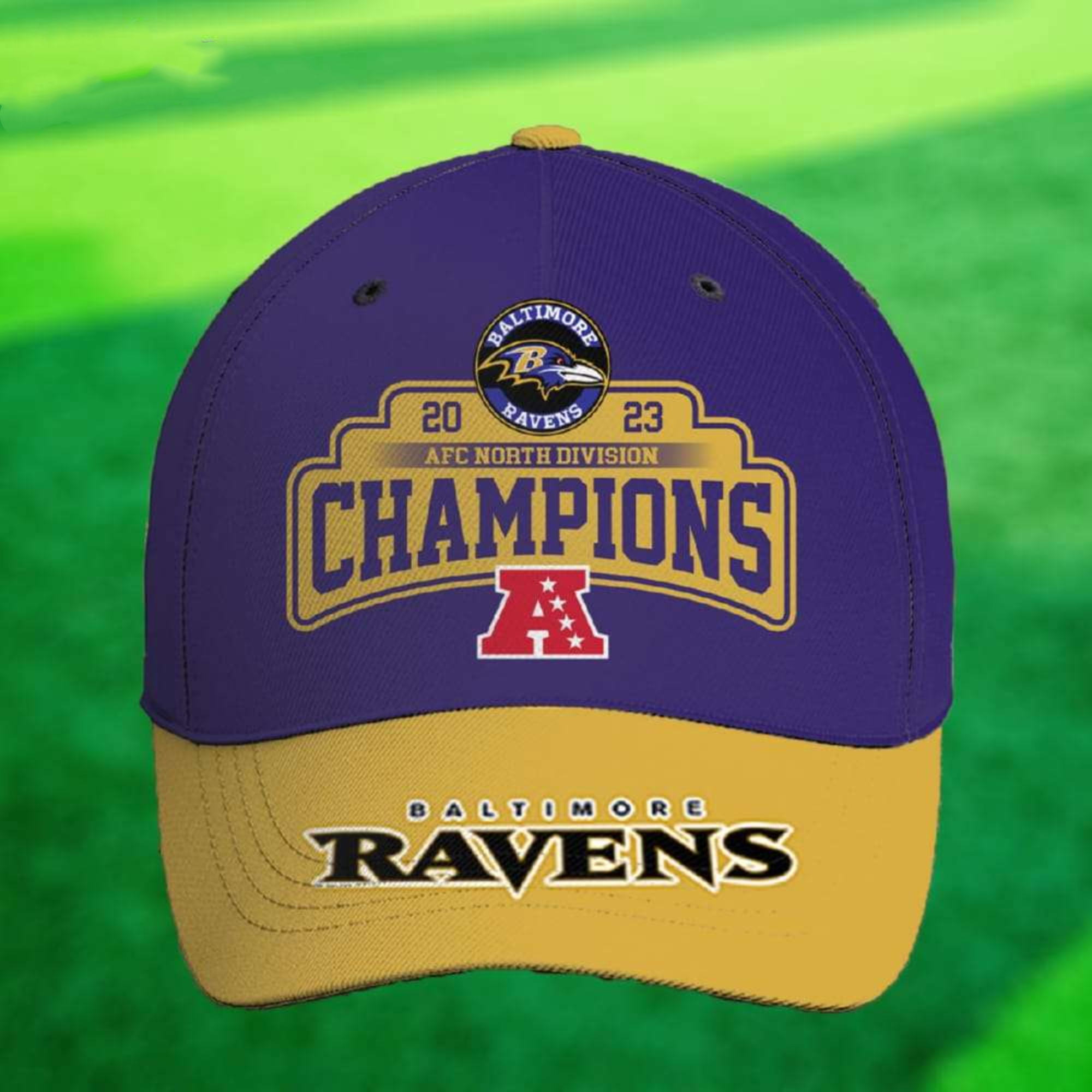 Ravens AFC North Division Champions Hat 4 Ravens AFC North Division Champions Hat