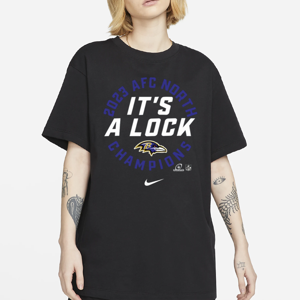 Ravens It’s A Lock 2023 AFC North Champions T-Shirt 5 Ravens It’s A Lock 2023 AFC North Champions T-Shirt4