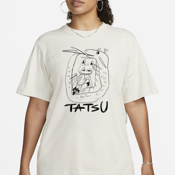 Shirakami Fubuki Tatsu Art T-Shirt3