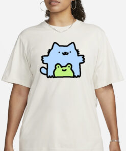 Silly Nub Cat Frog T Shirt3